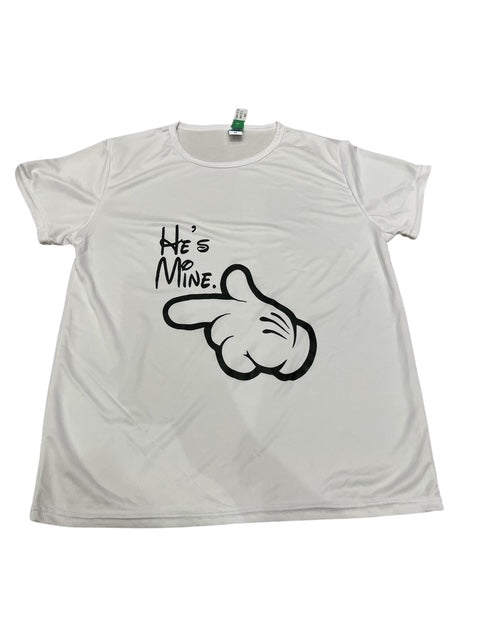 'Shes mine, hes mine' summer t shirts