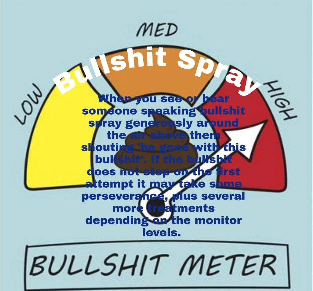 Bullshit spray