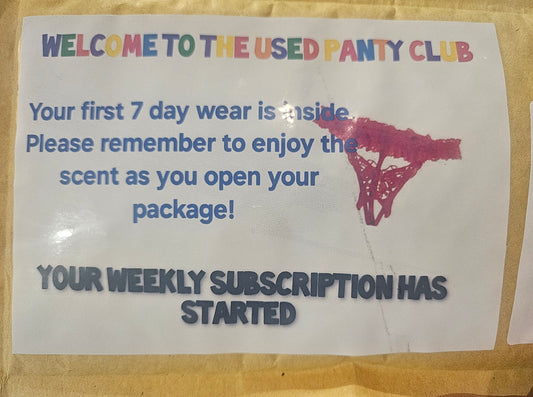 Used panties with real underwear