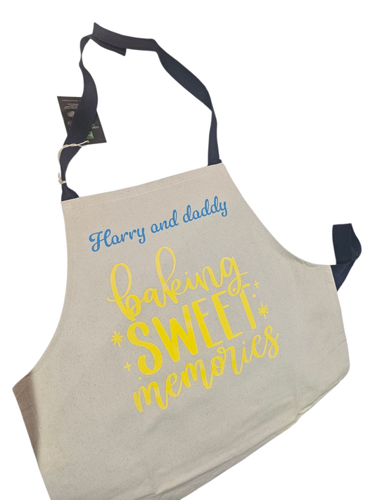 Childrens personalised apron