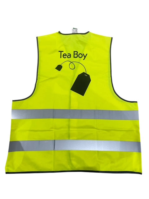 'Tea boy, mr big B' high vis