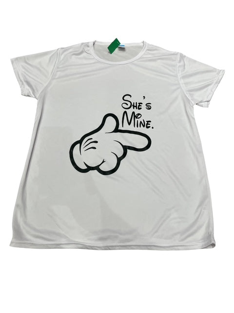 'Shes mine, hes mine' summer t shirts