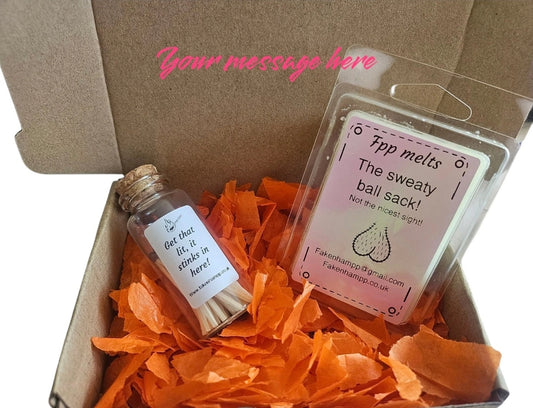 Personalised adult wax melt gift box