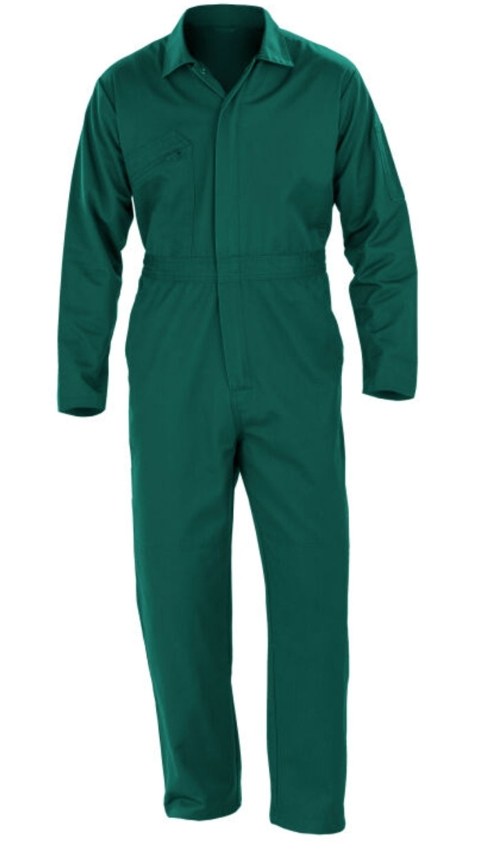 Recycled zip front overall