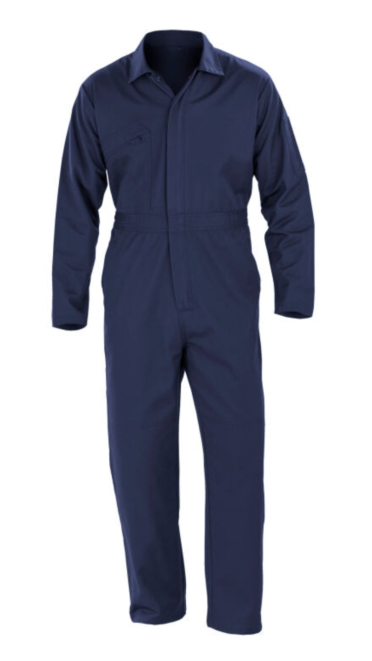 Recycled zip front overall