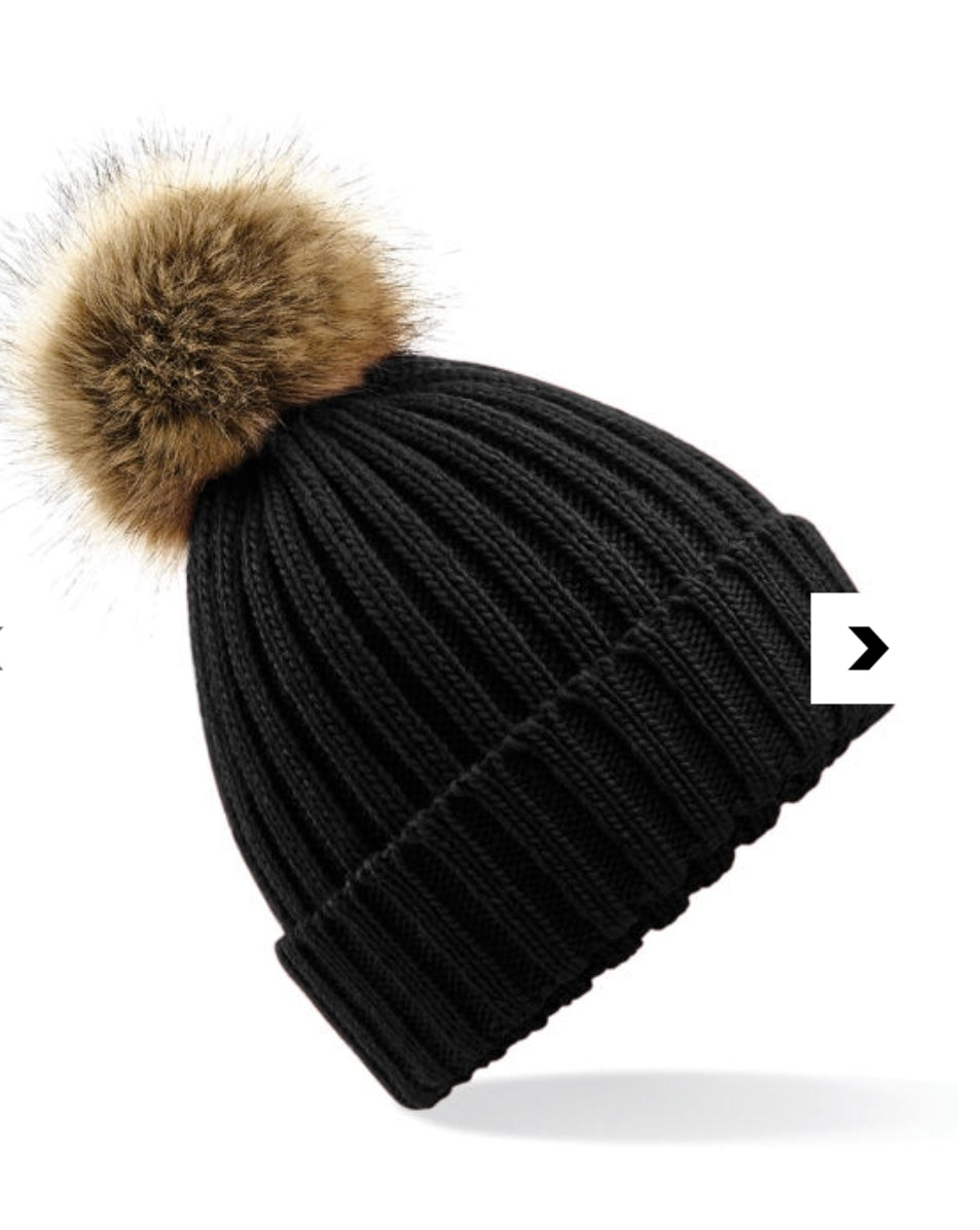 Womens pom pom hat