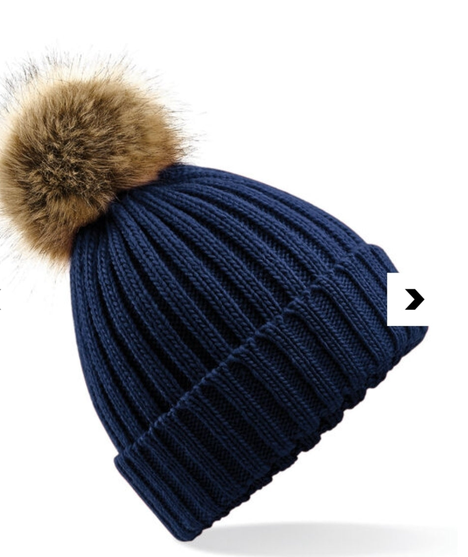Womens pom pom hat