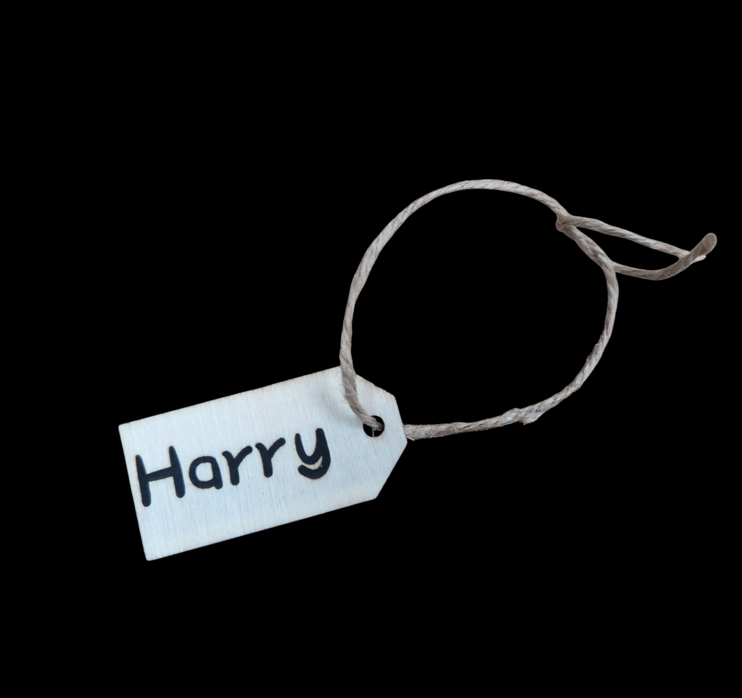 Wooden gift tag - personalised